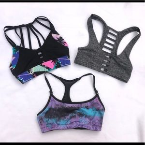 3 sports bra. Pink Victoria’s Secret & marika tek